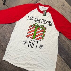 Spencer's Red and White Raglan Tee